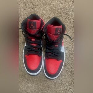 Nike Red and Black Athletic Shoes